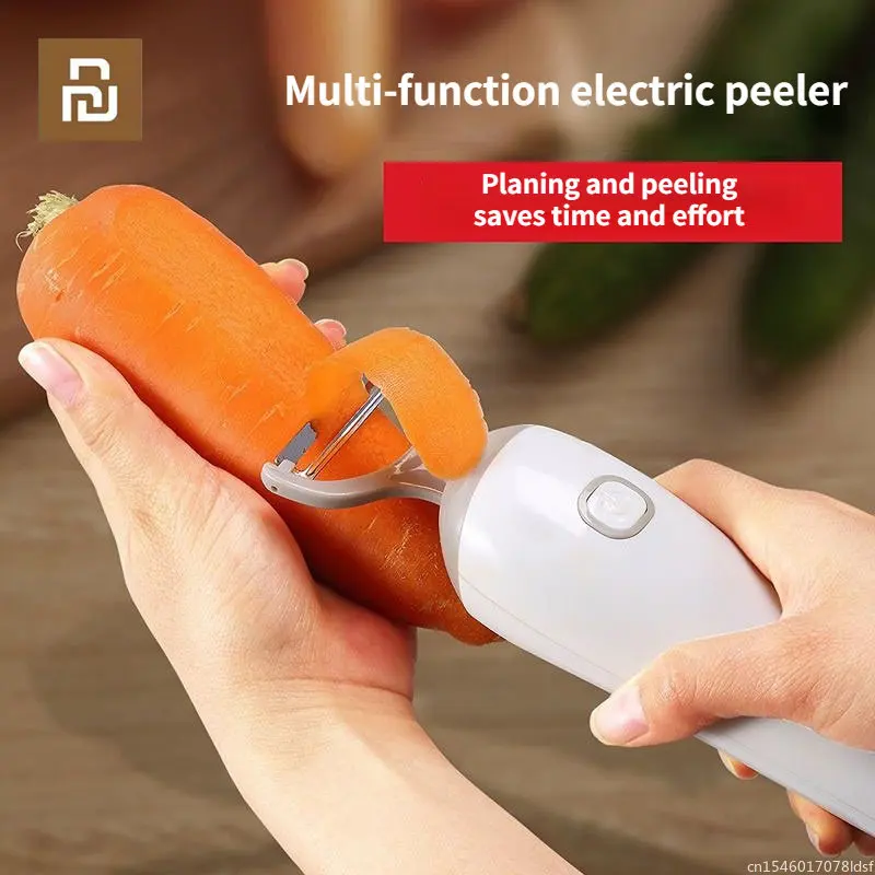 

New Youpin Electric Fruit Vegetable Apple Peeler for Knife Potato Peelers Carrot Slicer Kitchen Gadgets Batteries Not Included