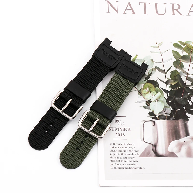 

Watch accessories Suitable for Casio SGW-100 SGW-200 Nylon Canvas series Breathable watchband Unisex