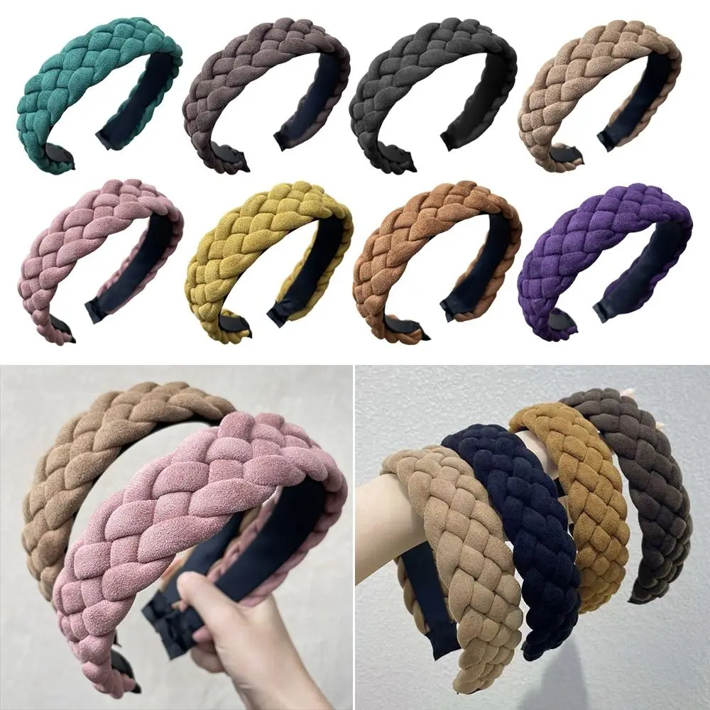 

Headdress Fashion Elegant Girls Headband Hair Hoop 5 Braids Hair Band Hairbands