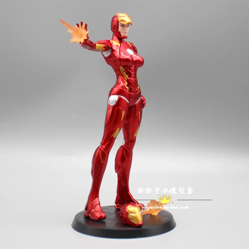 

20cm Marvel Movie The Avengers Lady Iron Man Mk8 Little Pepper Boxed Pvc Action Figure Collectible Model Toys For Kids Gifts