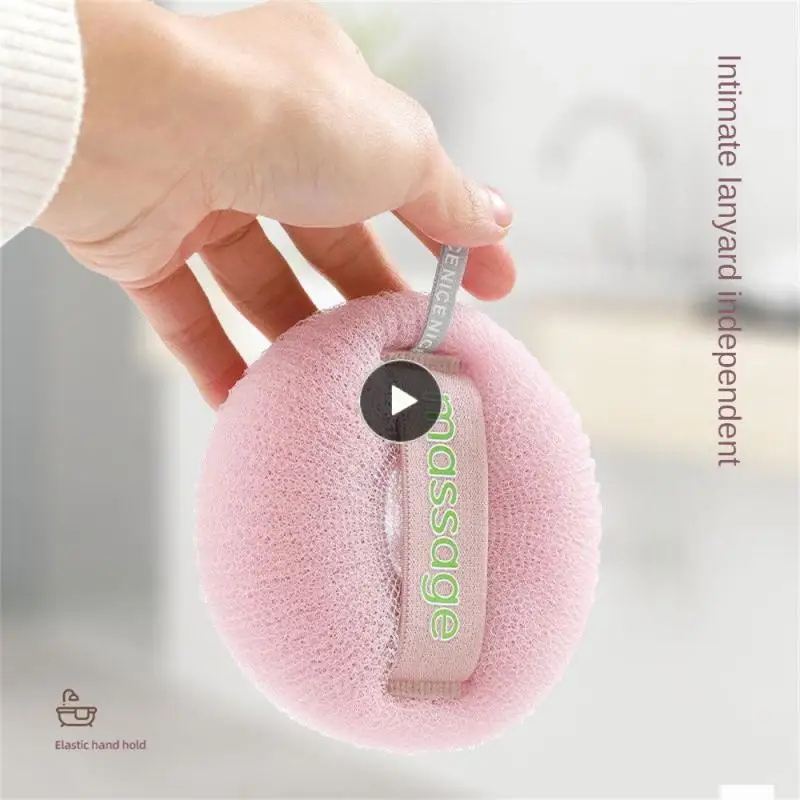 

С сильными антибактериальными свойствами, мяч для ванны, мягкая эластичная щетка для ванны, пушистая плетеная сетка, технология 3d Спирального плетения