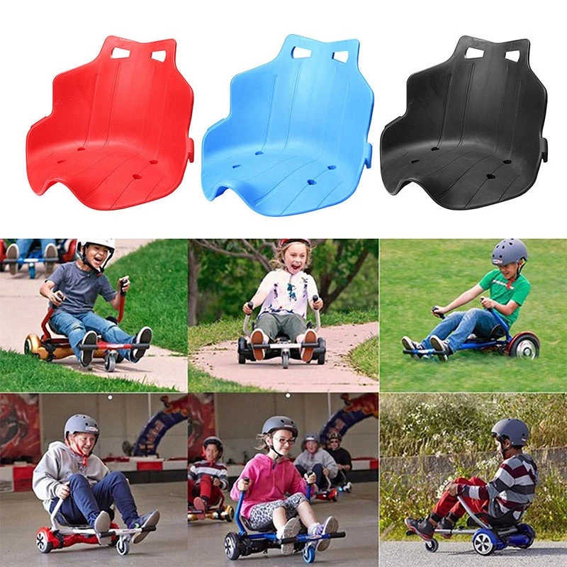 Seat Attachment Kart Accessories Adults Kids Electric Self Balancing Scooter Black