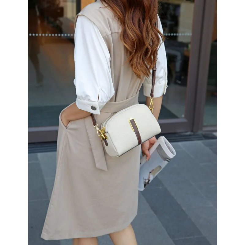 Женские сумки через плечо из натуральной кожи Повседневная сумка коровьей для