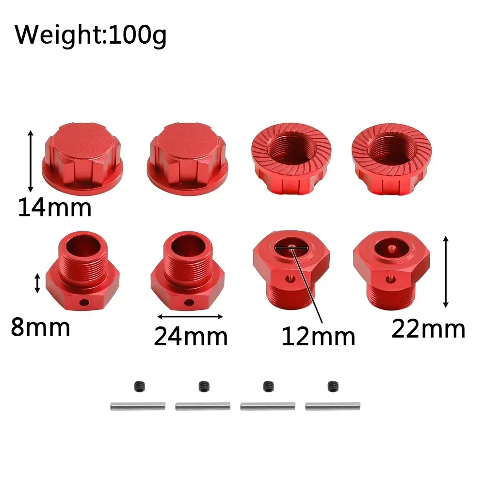 4 шт. металлический стальной приводной вал CVD с шестигранным шлицем 24 мм для Arrma 1/5