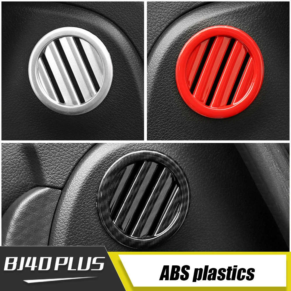 

ABS Carbon matte Car Dashboard air outlet Frame Cover TRIM Protection decor For BAIC BJ40plus BJ40C 2018-2021 Accessories