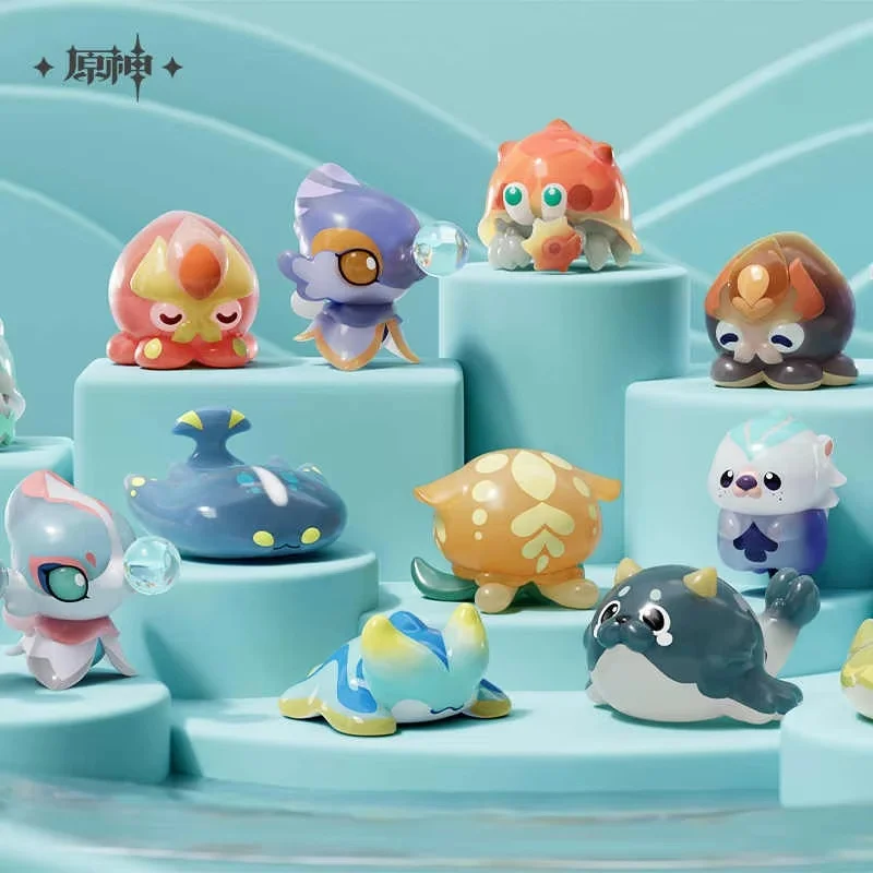 Mihoyo Genshin Impact Fontain Series Fantasy Creature Мини-сумка для слепых игрушек Коллекция милых
