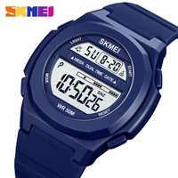 skmei fashion led light electronic sports watches mens stopwatch countdown clock waterproof digital wristwatch relogio masculino