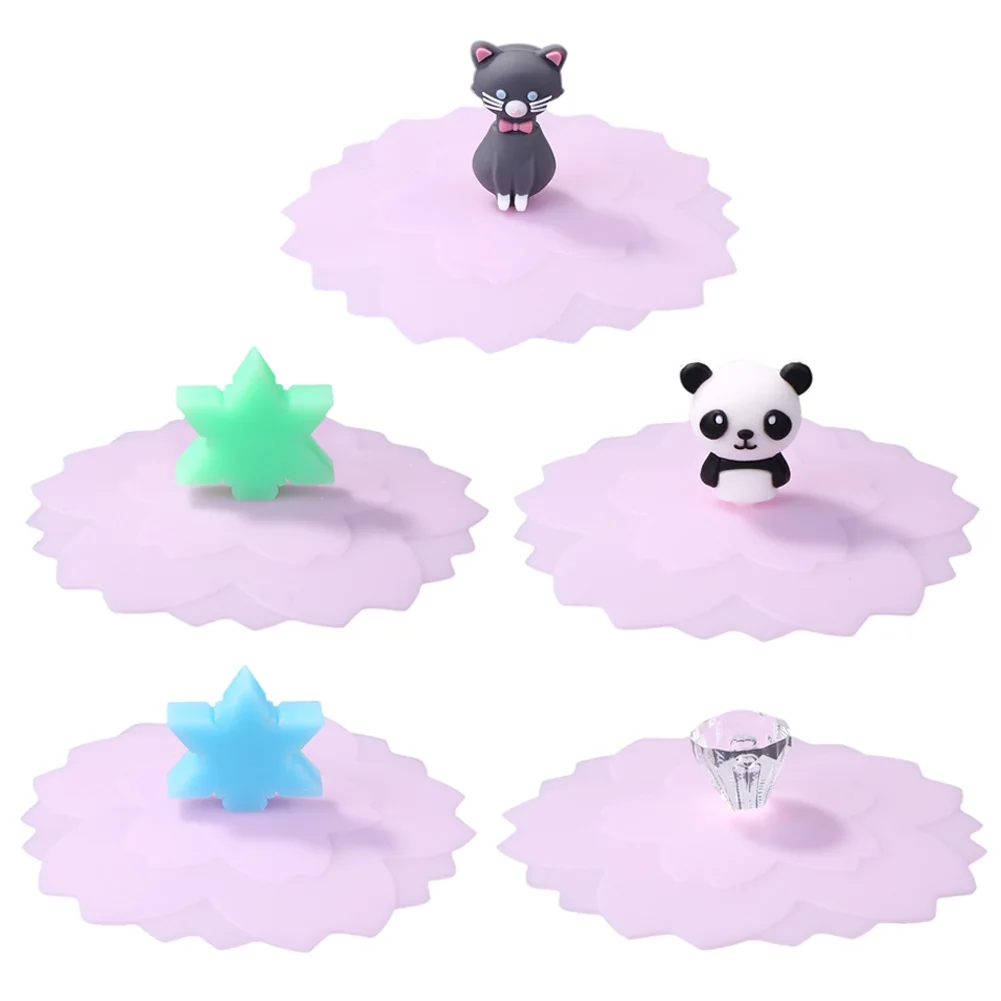 

Силиконовая крышка для чашки, термостойкая Прозрачная силиконовая крышка розового цвета, для защиты от пыли, многоразовый инструмент для к...