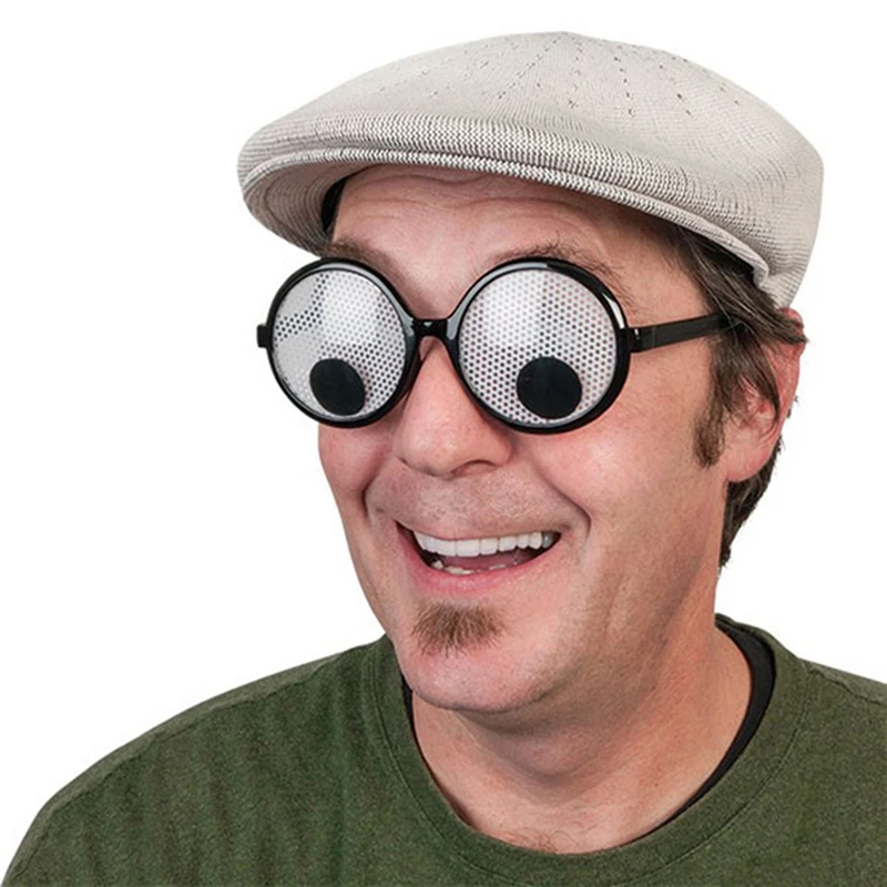 

Halloween Creative Funny Glasses Shaking Eyes Glasses Novelty Rotating Glasses Kids Party Entertainment Cosplay Props Toys