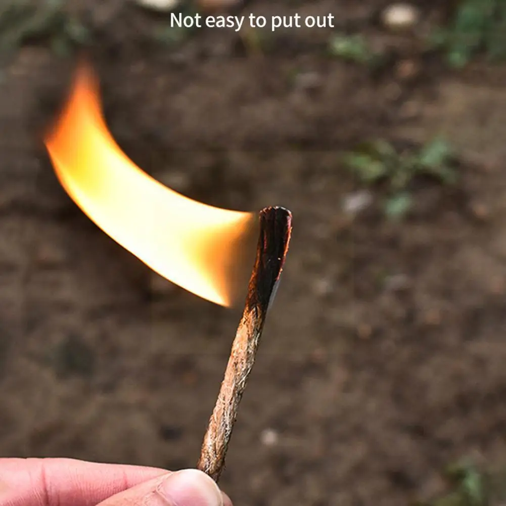 

3pcs Kindling Rope Outdoor Camping Survival Wick Waterproof Wax Camping Fire Starter For Outdoor Climbing Survival Accessor Y8m7