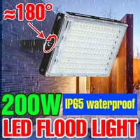 led floodlight waterproof spotlight 220v wall light ip65 reflector led flood lamp 200w spot light garden bulb outdoor lighting