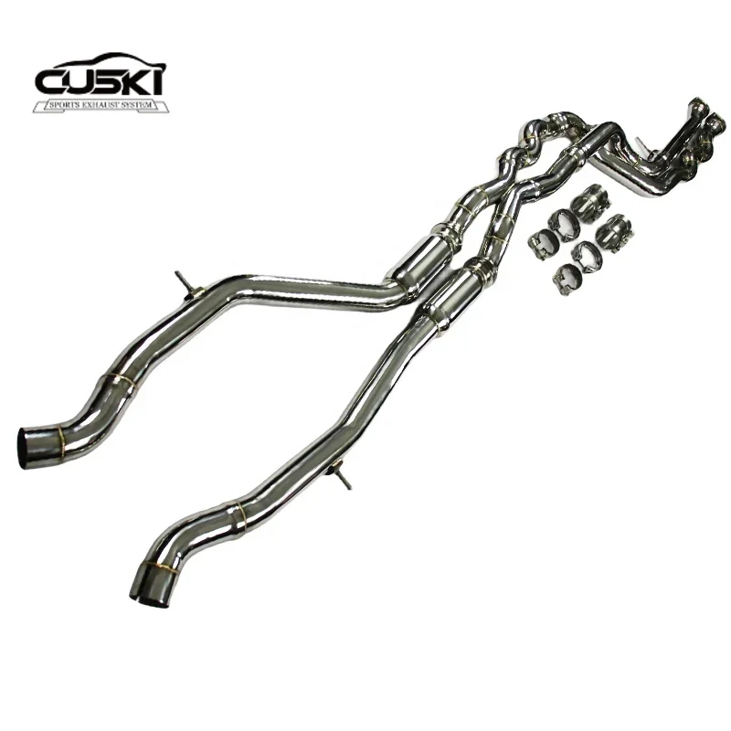 Выхлопная труба из нержавеющей стали 304 для BMW M3/M4 F80 F82 F83 S55 3 0 T 2014-2019