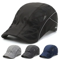 2022 summer quick drying golf beret cap thin forward driving flat wild hats sunscreen fishing caps sun hat male sun hat