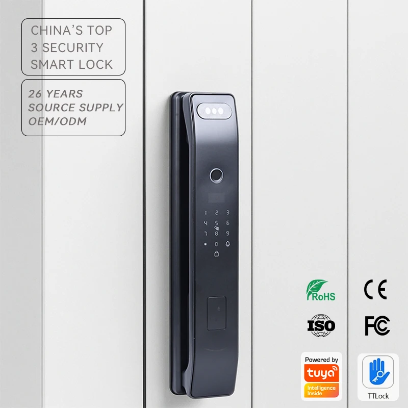 Фото Лидер продаж, электронный цифровой Tuya Ttlock Cerraduras Inteligentes Con Wi-Fi, отпечаток пальца, без ключа, открытый 3D умный замок для лица №3