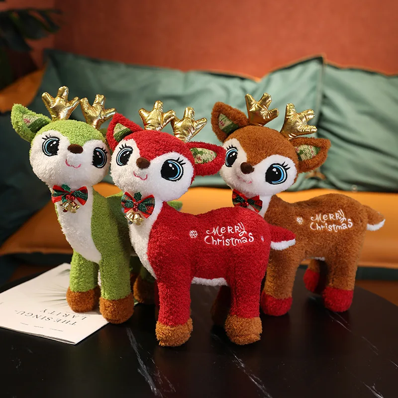 

Creative Christmas Doll Plush Elk Toy Home Decoration Natal Ornament Happy New Year Gift Xmas Gift For Baby Merry Christmas Deer