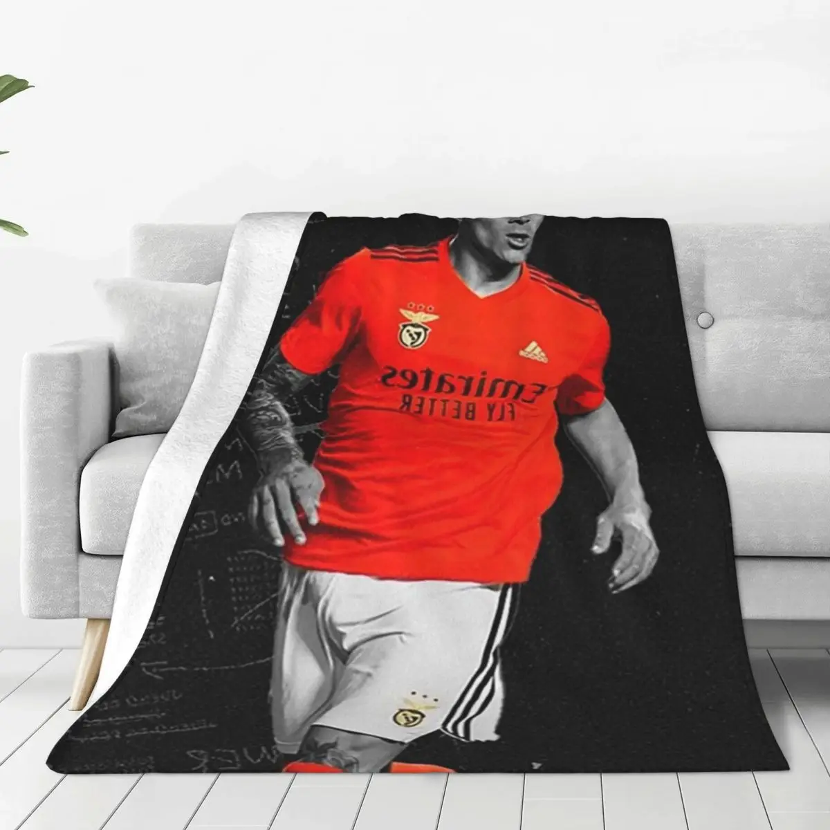 Darwin Nunez дизайнерские одеяла флисовые многофункциональные диванные для дома