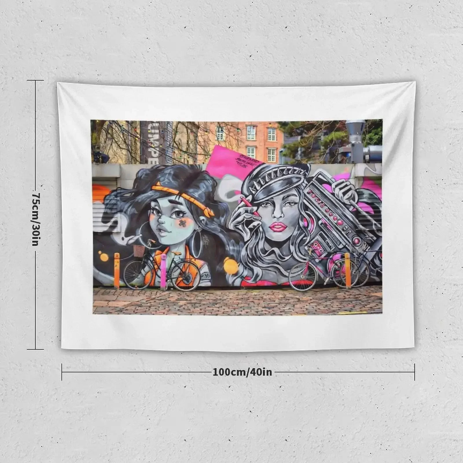 Великолепные граффити в центральном Копенгагене Дания гобелены Декорации для