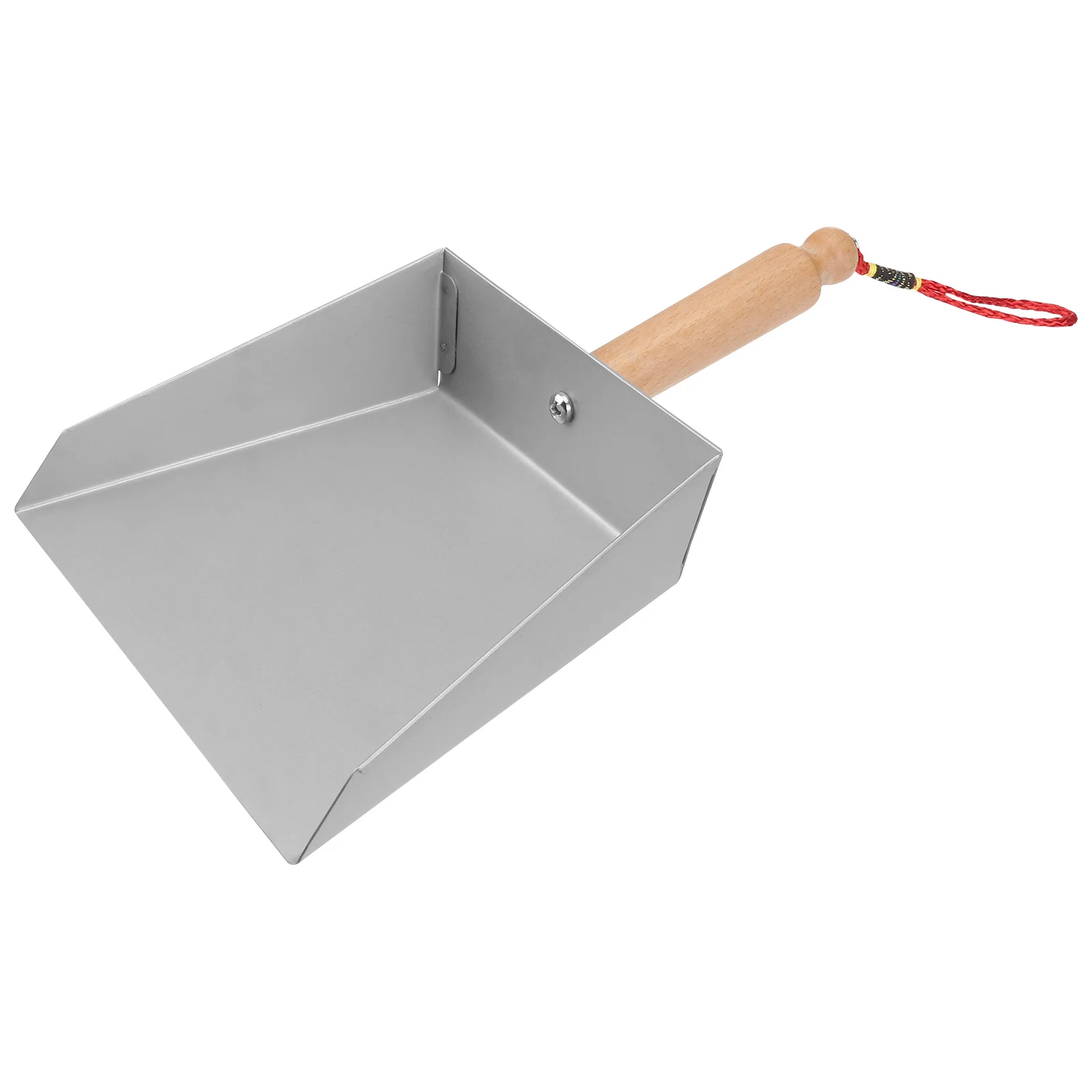 

Small Metal Dustpan Short Handle Heavy Duty Vintage Pan for Fireplace Garage Workshop Tabletop