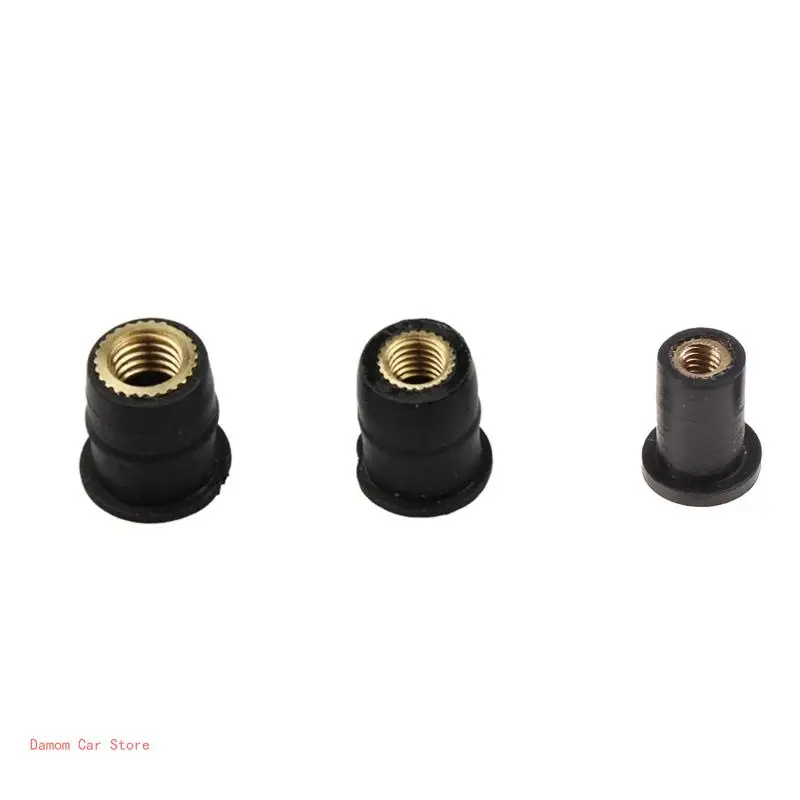 10 шт мотоциклетная резиновая гайка M6 глухая застежка обтекатель ветрового