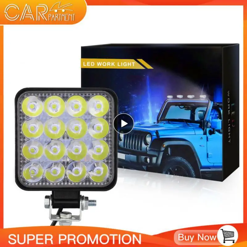 

1~8PCS Car LED Bar Worklight 48W Offroad Work Light 12V Auto Light Fog Lamp off road 4x4 LED Tractor Spotlight for Truck ATV 4 i