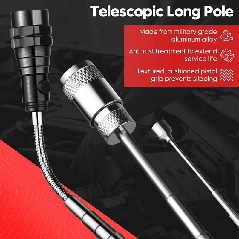 Набор телескопических магнитных инструментов магнитный фонарик с зеркалом для