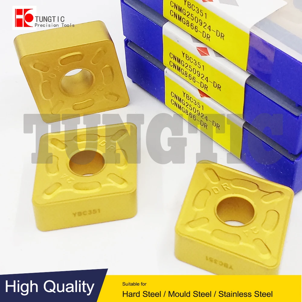 

CNMG250924-DR YBC351 Milling Cutter CNC Tools Insert Lathe Machining Tools Lathe Cutting Tool Metal Turning Tools CNMG 250924