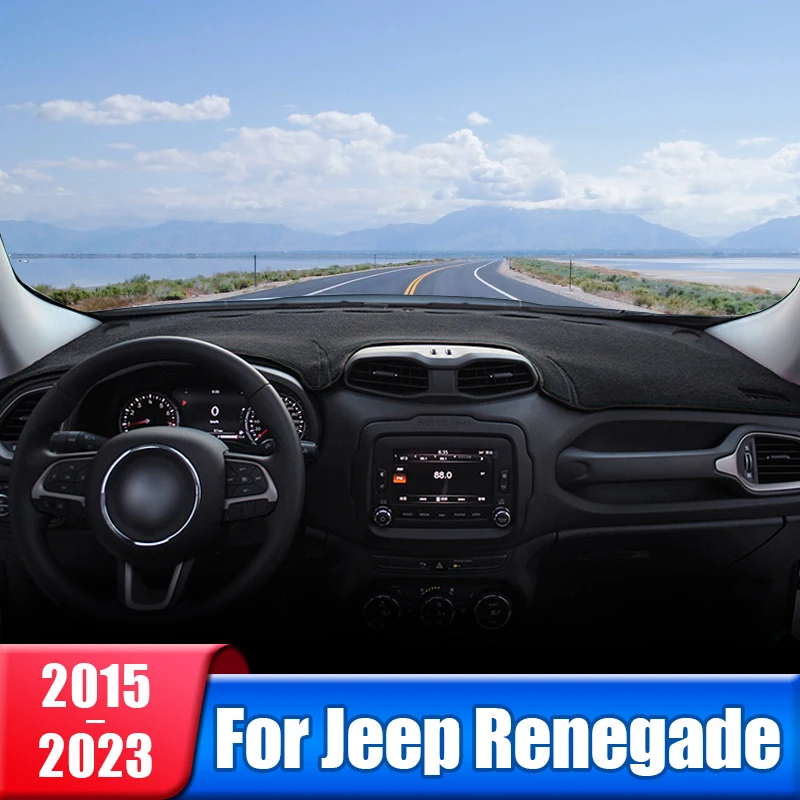 

Car Dashboard Cover For Jeep Renegade 2015 2016 2017 2018 2019 2020 2021 2022 2023 Instrument Desk Sun Shade Pad Accessories