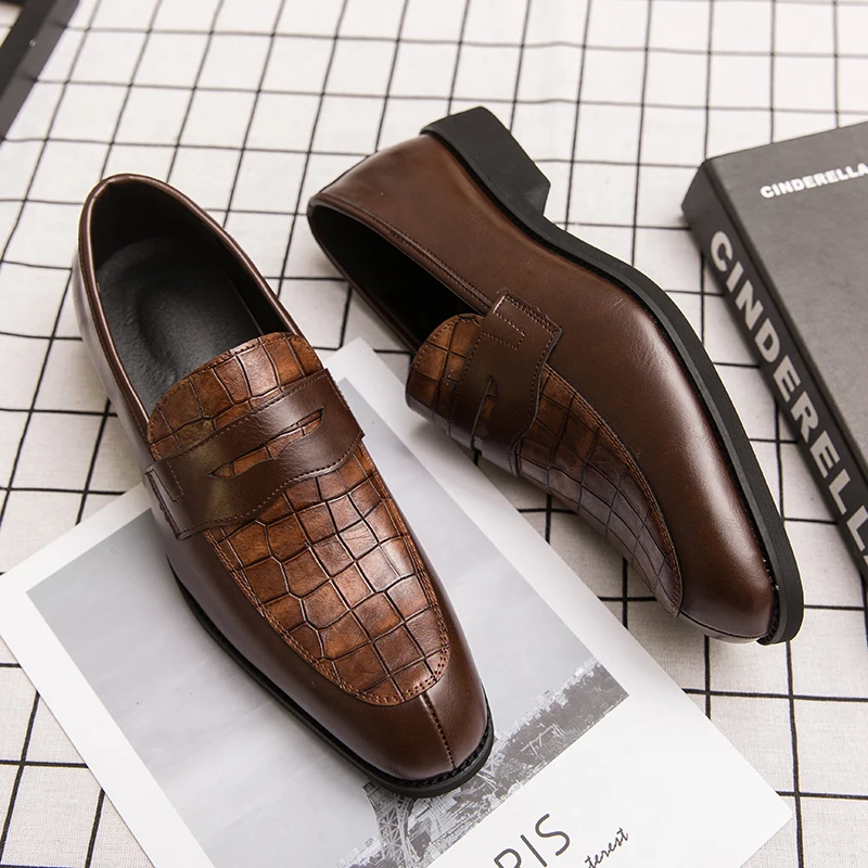 

Luxury Brand Loafers Slip-on Men's Casual Shoes Fashion Low-heeled Men's Shoes Moccasin Shoes British Style Shoes Designer Shoes