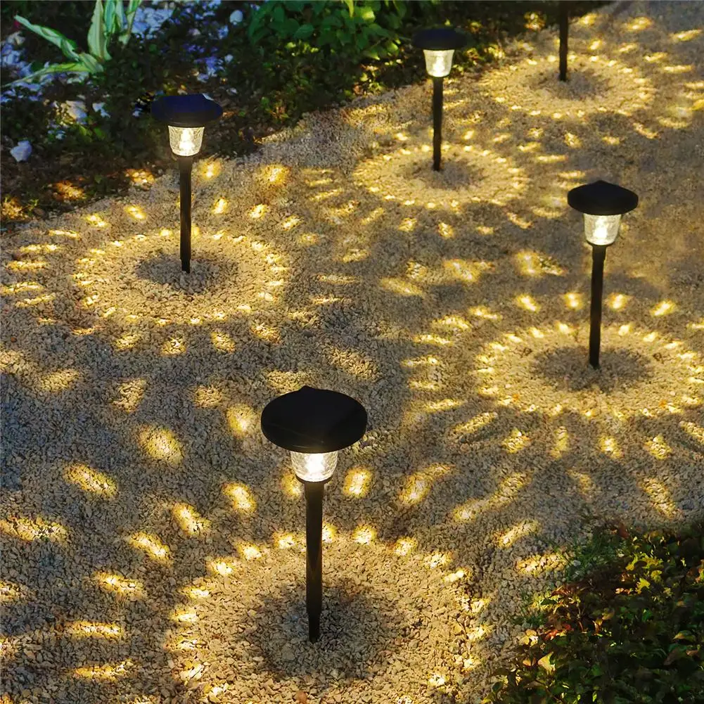 

Energy-Saving Solar Lawn Lamp High Brightness Glass Light Shadow Waterproof Courtyard Garden Landscape Decor Ground Path Lights