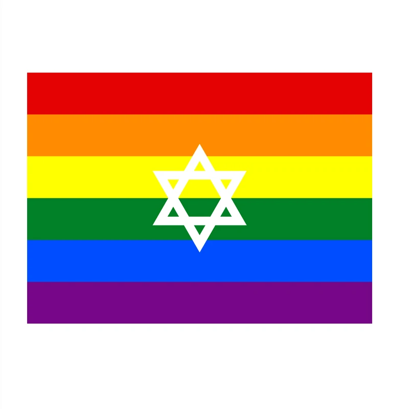 

FLAGLAND 90x150cm Israel Gay Pride LGBT rainbow flag