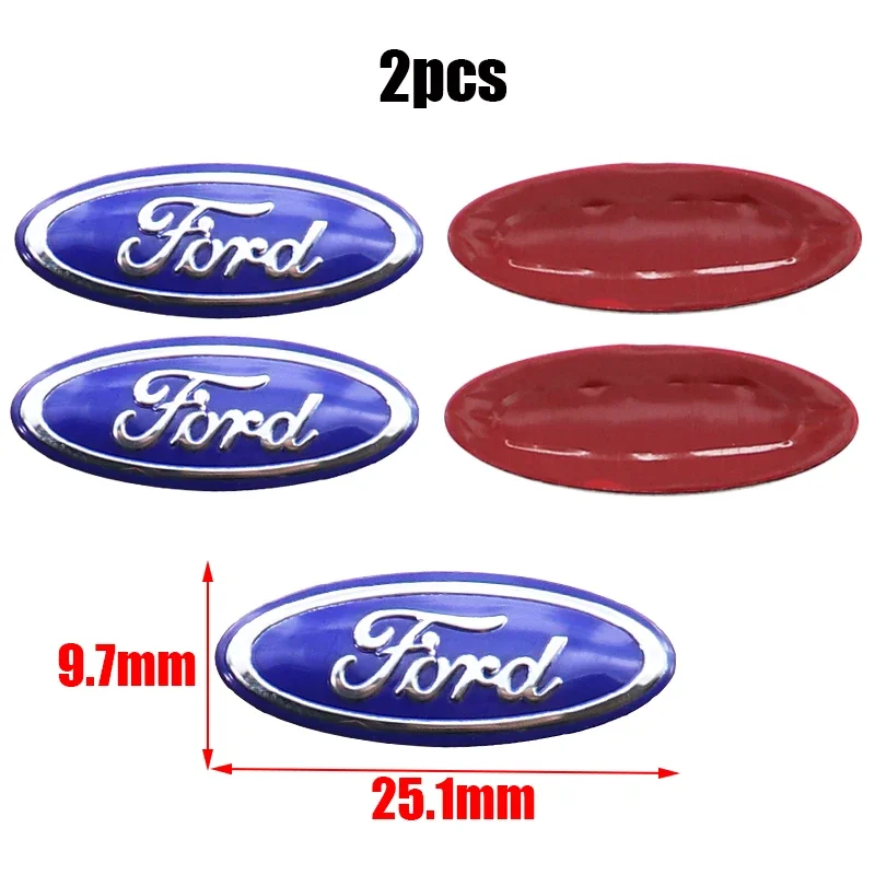 

2 шт. 20 шт. Ford 17,4 мм 20,4 мм 23,6 мм 25,1 мм 3D алюминиевый брелок с логотипом автомобиля, декоративная эмблема, авто-ключ, значок, наклейка, аксессуары