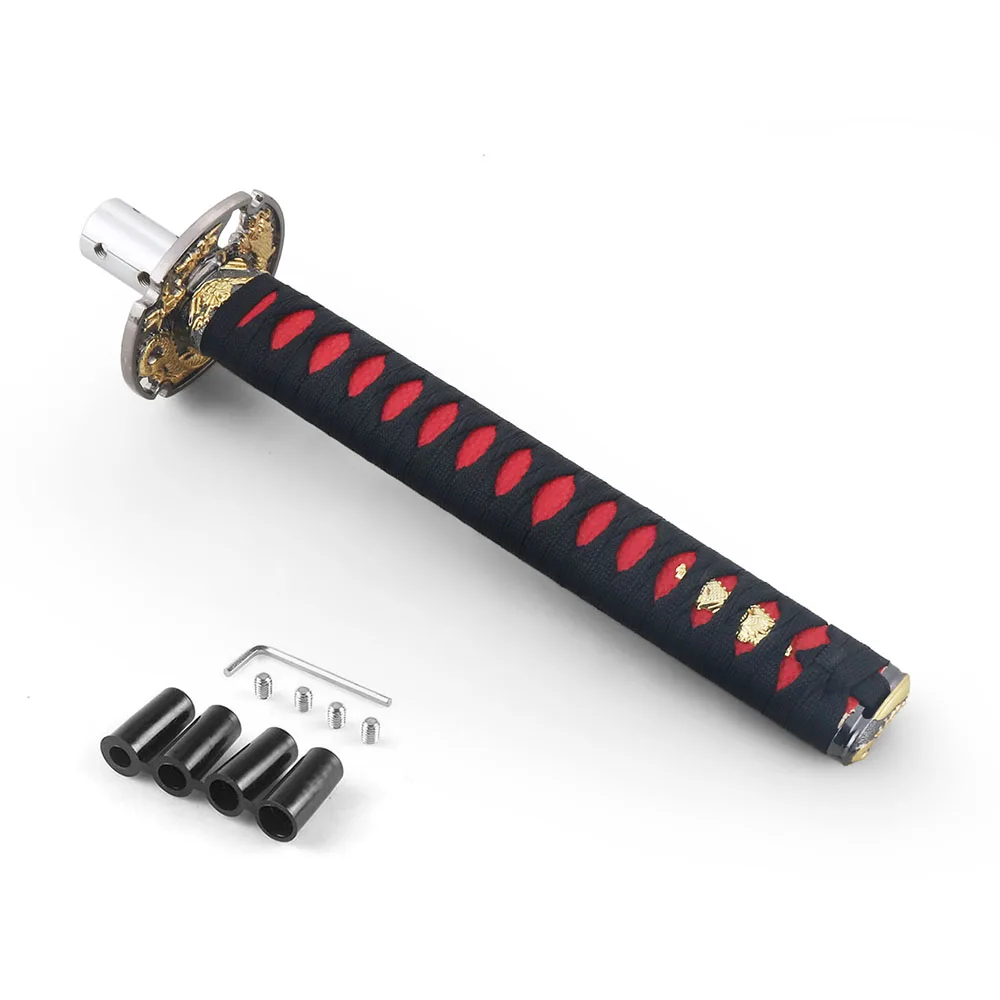 

Универсальный 150 мм/200 мм/260 мм JDM самурайский меч-Катана ручка переключения передач с адаптерами ручка переключения передач