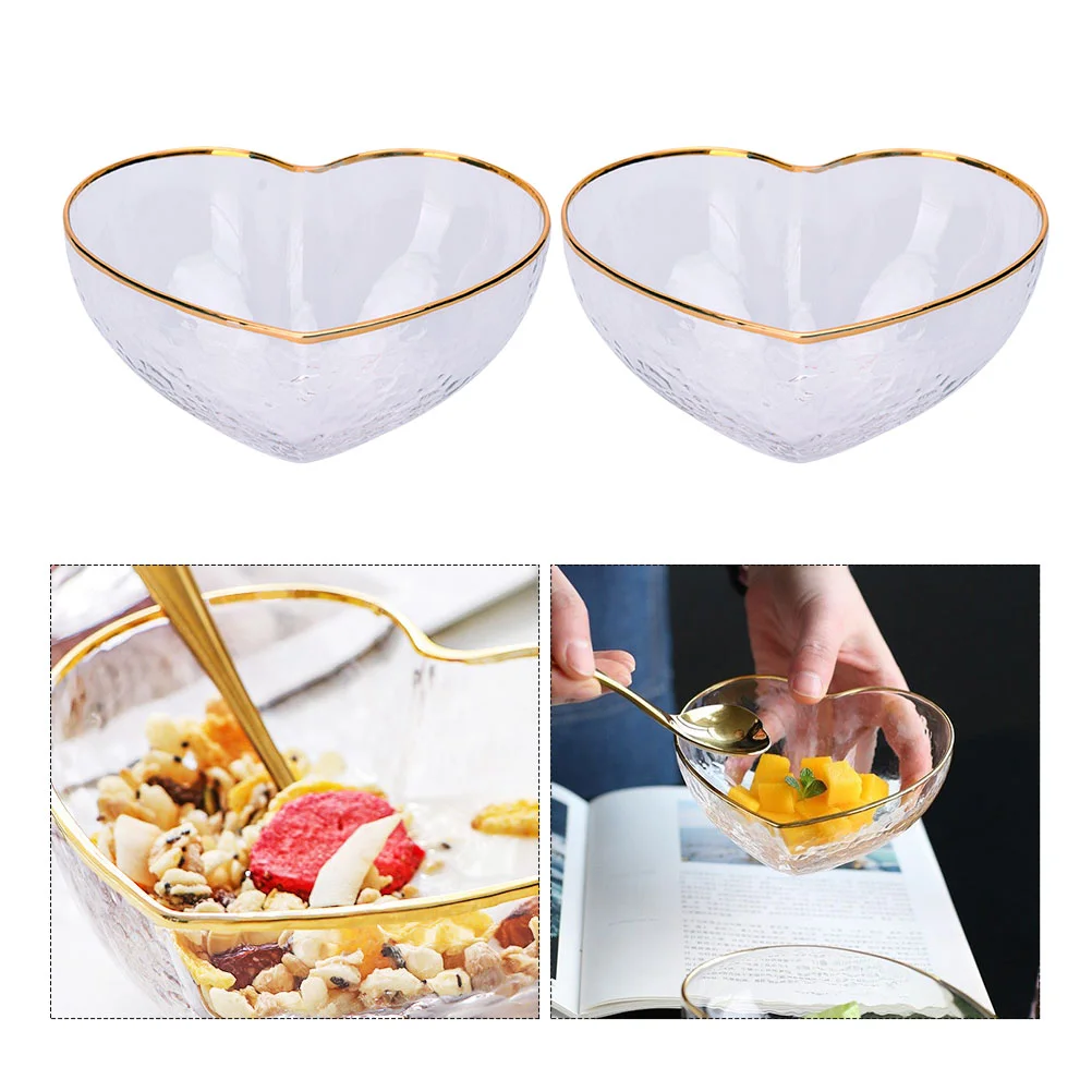 

Bowlbowls Salad Serving Heart Dessert Fruit Cereal Clear Candy Pasta Soup Dish Cream Ice Snack Appetizer Shaped Mixing Sauce