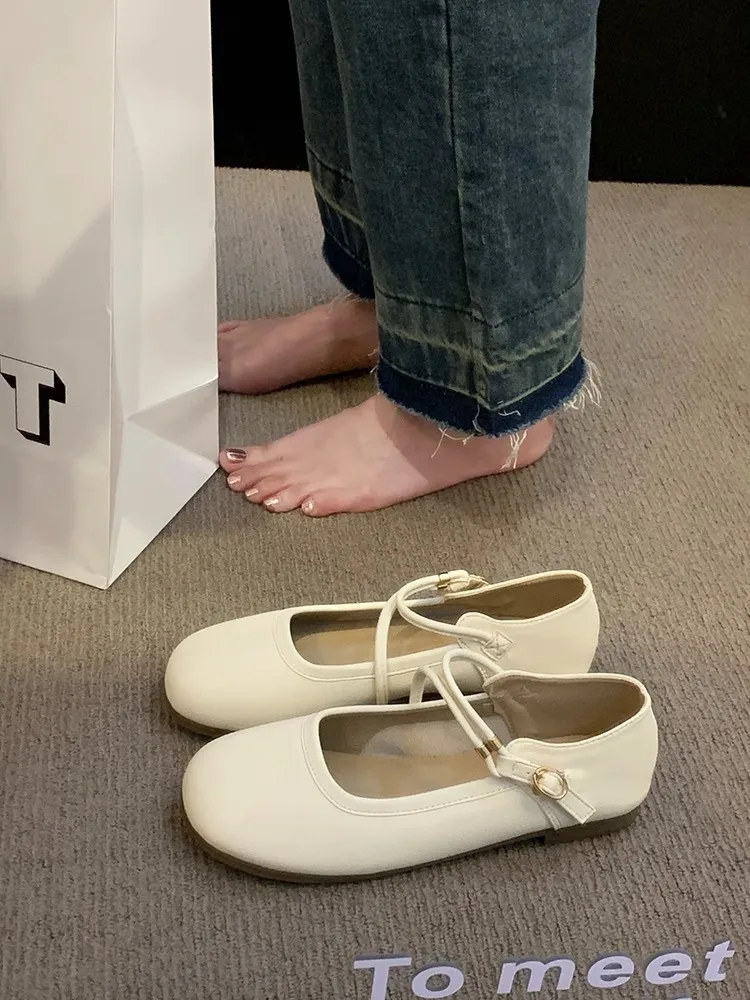 

Туфли женские с круглым носком, мягкие кроссовки, повседневная обувь на плоской подошве, классические, Мокасины, Мэри Джейн, лето 2023