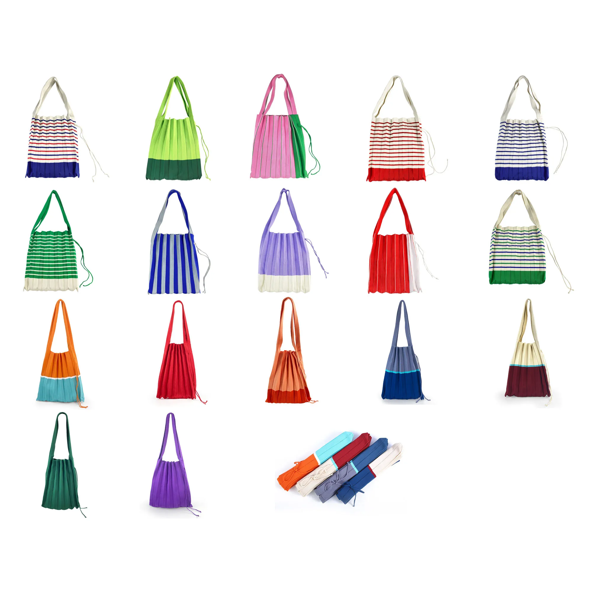 

1 шт./лот 2022 распродажа дамских складных вязаных сумок в Корейском стиле легко носить экологически чистые сумки для покупок могут быть изготовлены на заказ