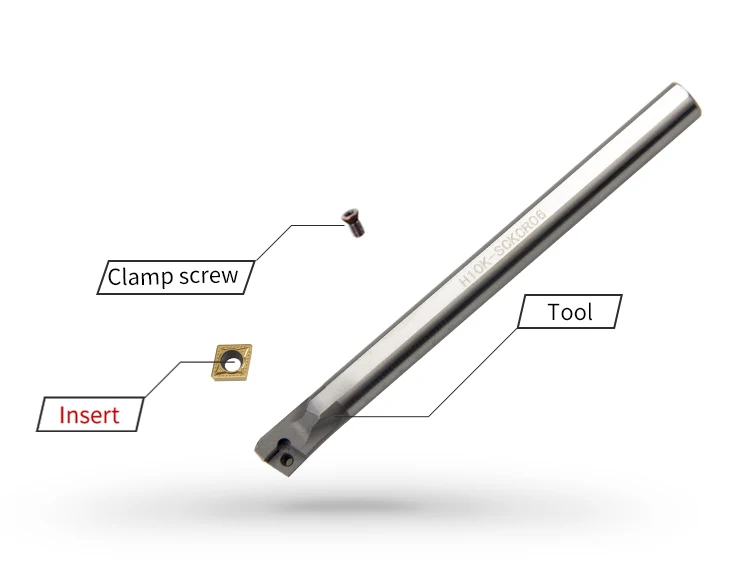 

HSS H10K-SCKCR06 H12M-SCKCR H14N-SCKCR H16Q-SCKCR09 High speed steel turning tool -SCKCR Bar Turning Holder Cutter Bar CNC Lathe