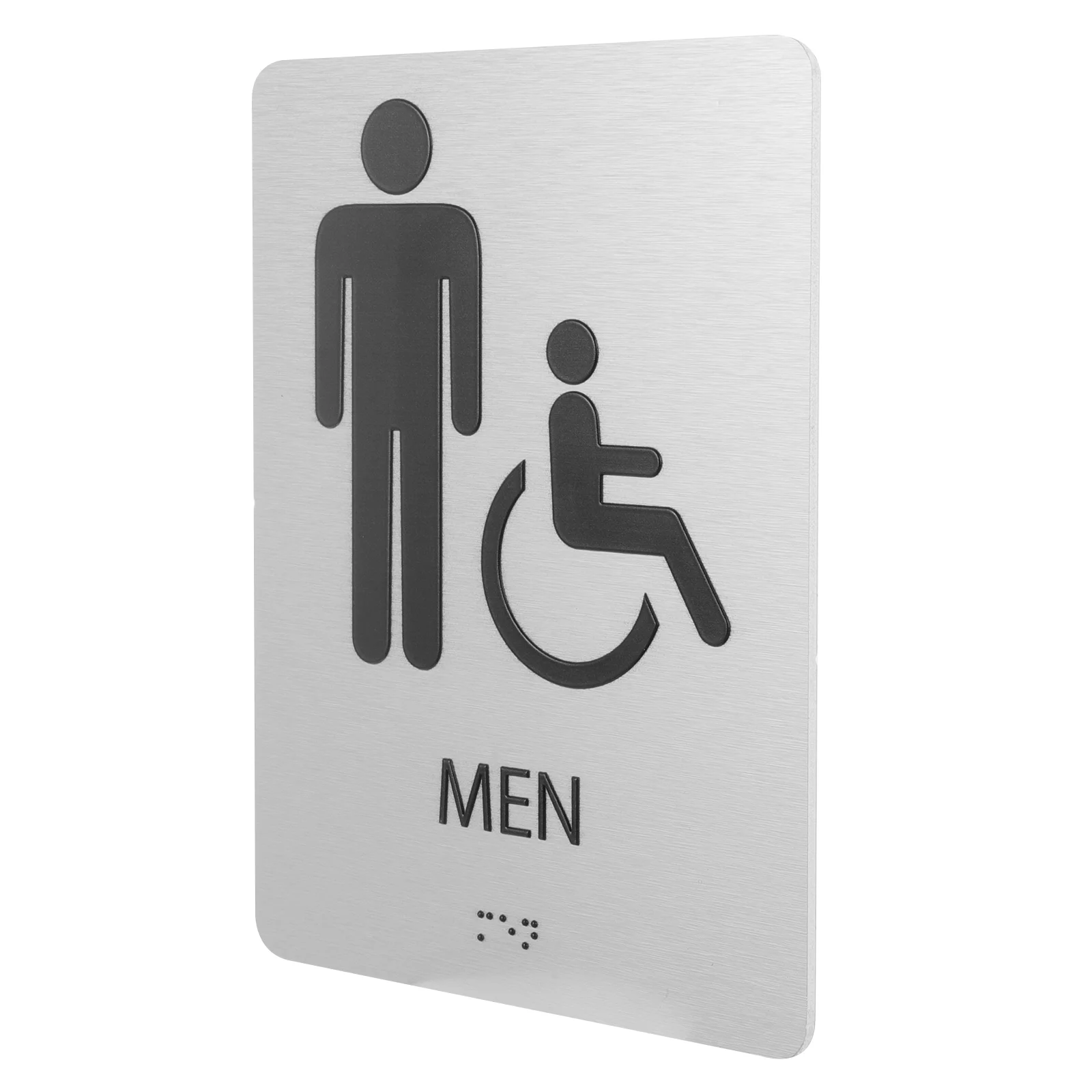 

Useful Braille Bathroom Sign Business Restroom Sign Office Washroom Sign Toilet Sign