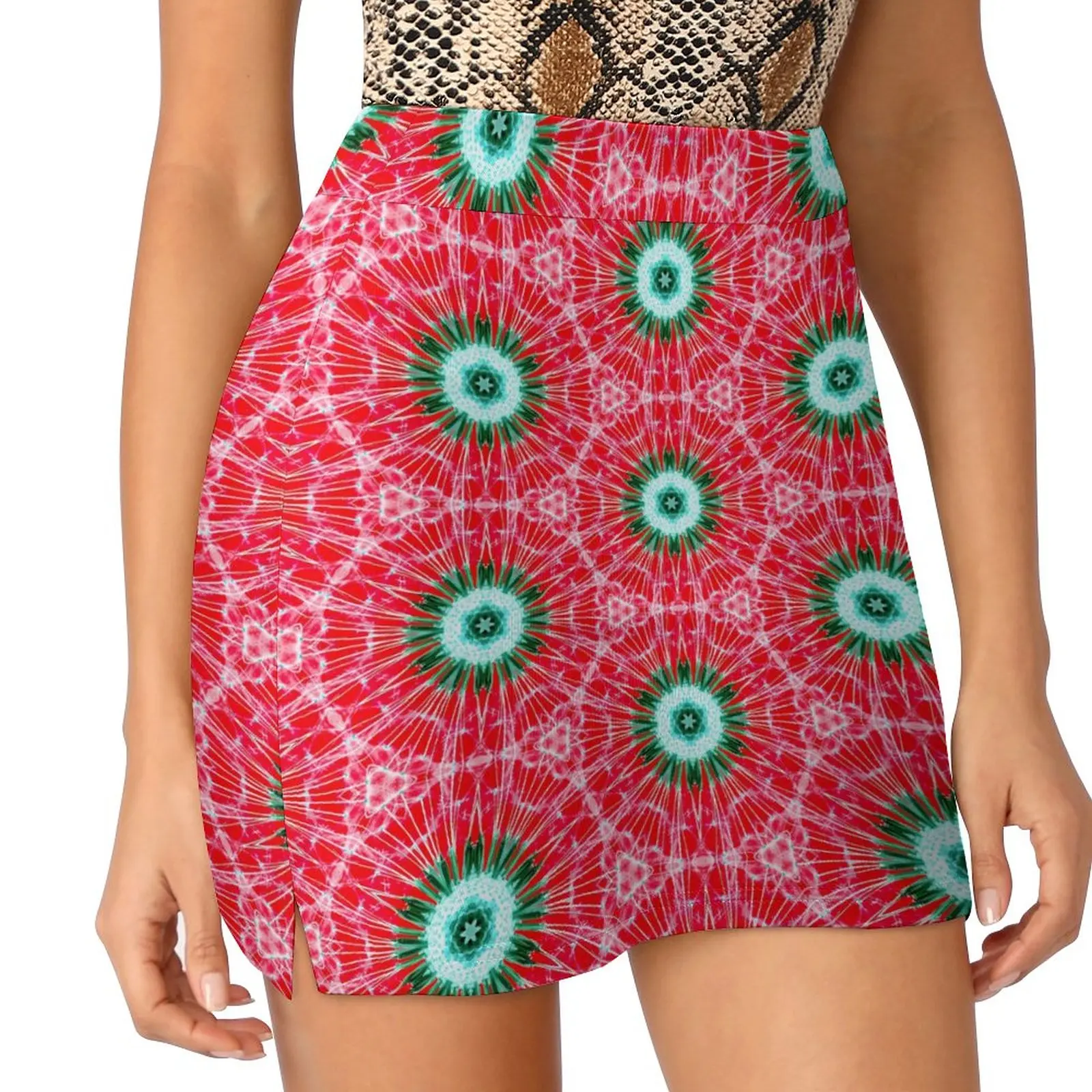 

Милая женская летняя юбка трапециевидной формы с абстрактным принтом, Повседневная мини-юбка в стиле ретро, женские юбки большого размера под заказ