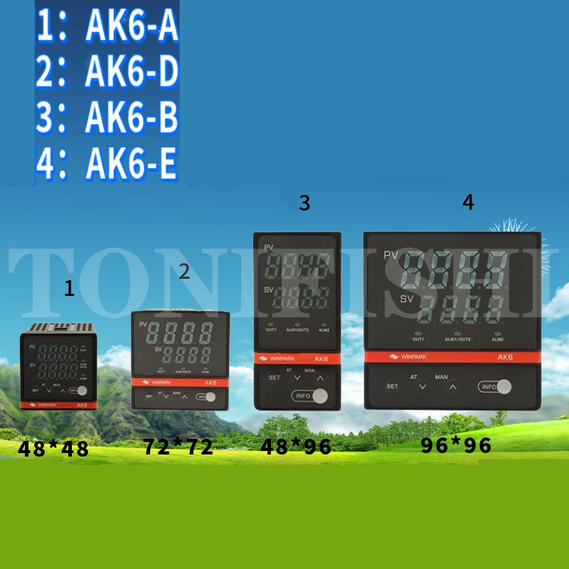 Электронный термостат серии AK6 Прибор контроля температуры AK6-D AK6-E AK6-A AK6-B