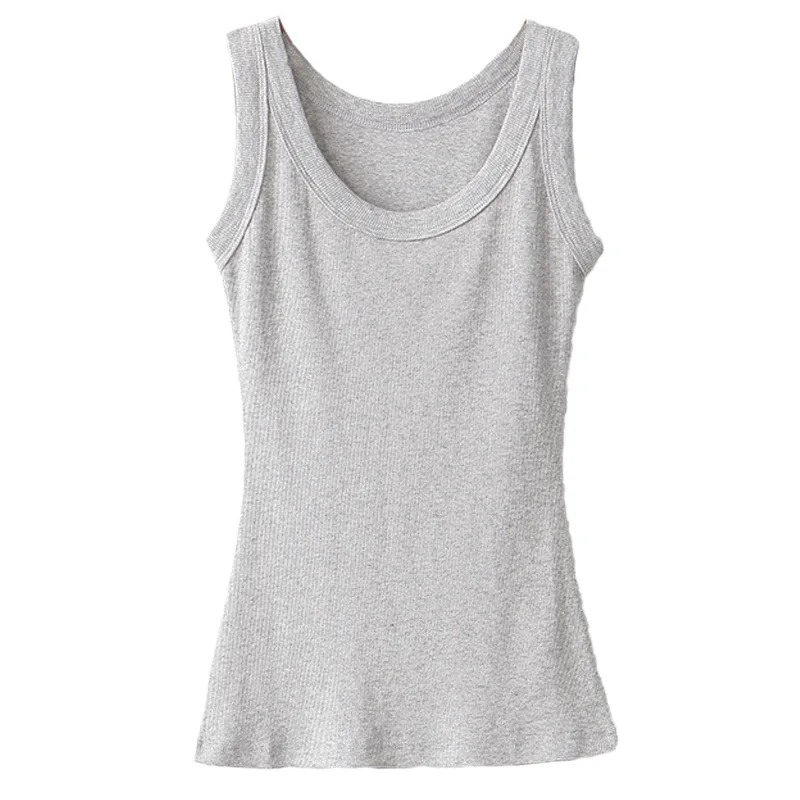 Women Clothing Sleeveless Summer Tops For Woman Cottton Casual Women T-shirts O-NECK Tank for girls Solid Clothes for Lady images - 6