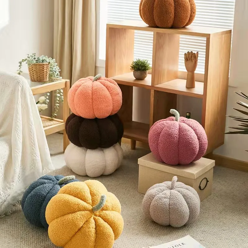 

Nordic Style Fun Pumpkin Throw Pillow Creative Sofa Cushion Home Soft Decoration Plush Toy Doll Activity Child Gifts