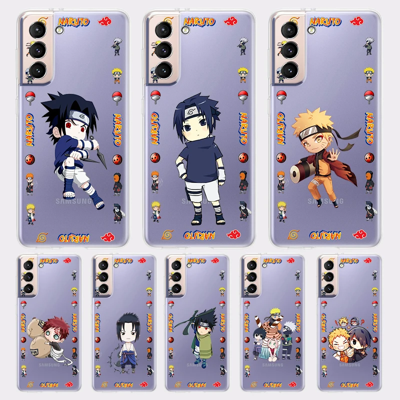 

Hot Anime Naruto Boy Cool for Samsung Galaxy S22 S21 S20 Ultra Plus Pro S10 S9 S8 S7 4G 5G Soft TPU Transparent Phone Case Cover