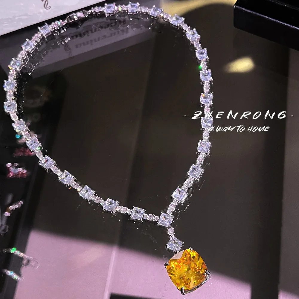 Изысканное винтажное ожерелье с квадратными вырезами индивидуальное длинное