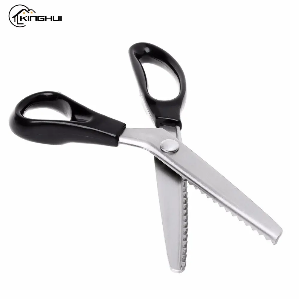 

3/5/7MM Zig Zag Sewing Cut Dressmaking Tailor Shear Pinking Scissor Stainless Steel Lace Scissors Leather Craft Fabric Scissors