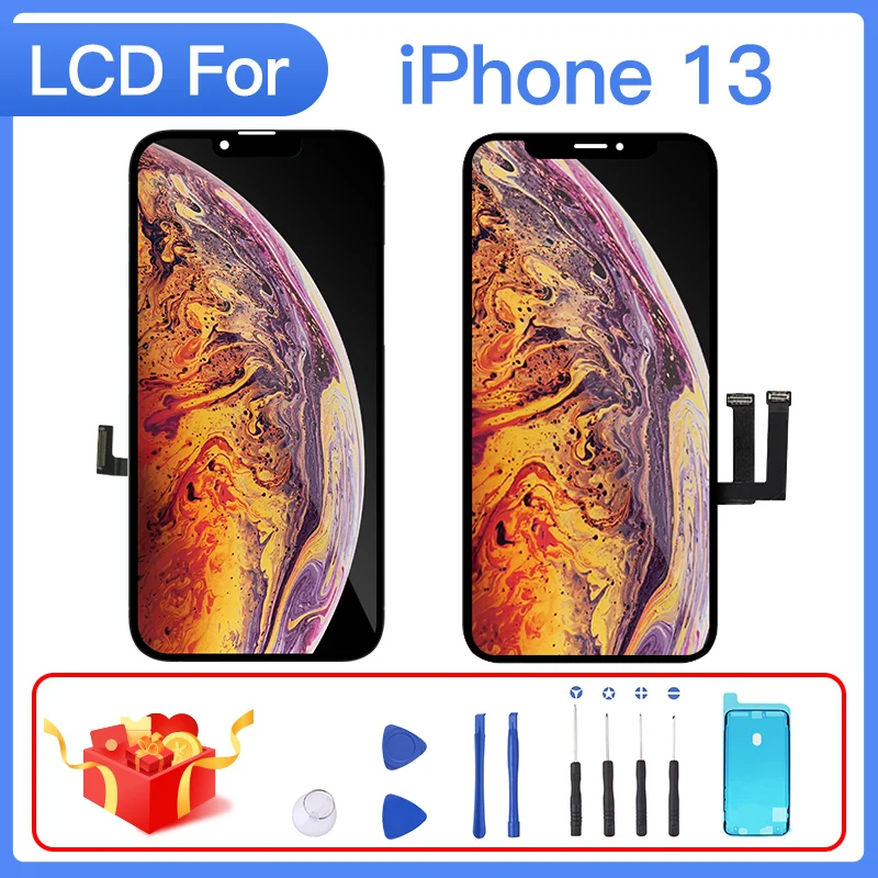 

OLED-дисплей для iPhone X, XR, XS, 11, 12, 13 Pro Max, сменный TFT-экран для iPhone XS MAX, ЖК-дисплей с 3D Touch, True Tone