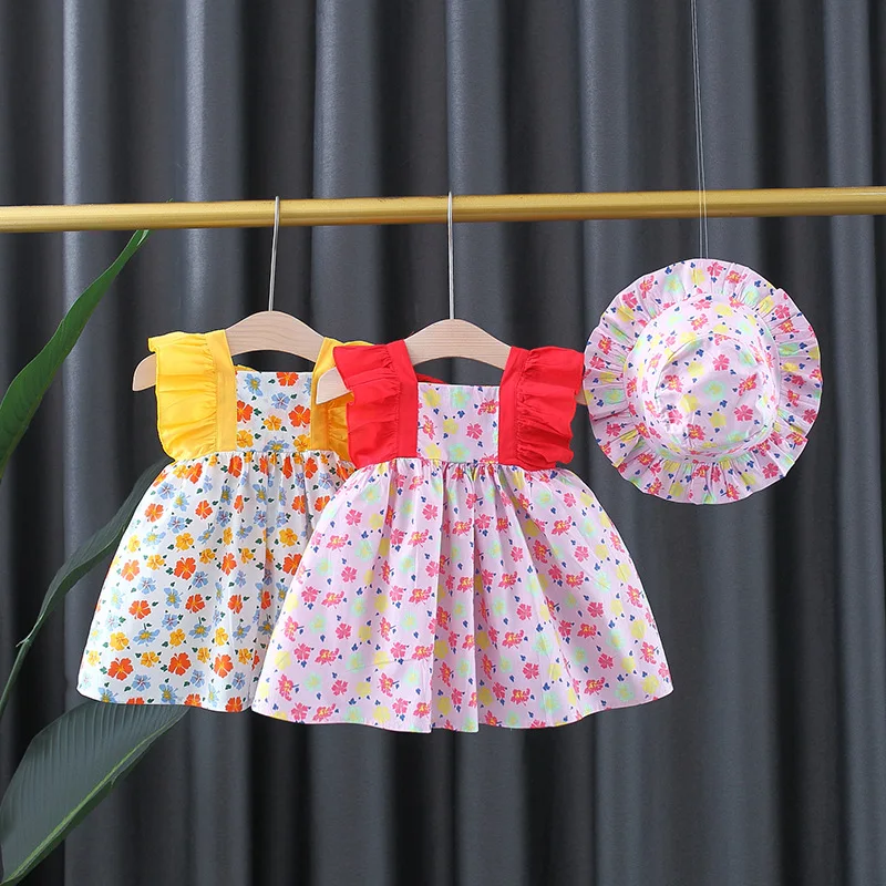 

Summer Infant Baby Girls Dress Casual Print Sleeveless Dresses For Baby Clothing 1st Birthday Princess Dresses Toddler Clothes