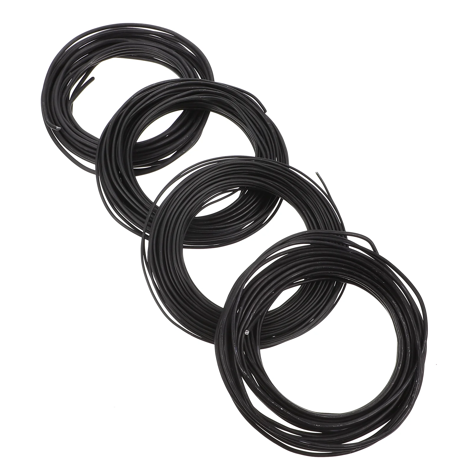 

4 Rolls Green Ties Potted Aluminum Wire Plants Vine 20000X0.15CM Climbing Wires Bonsai Black Support Rack