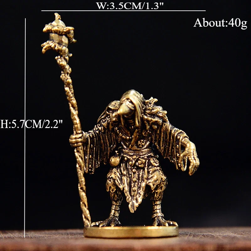 

Статуэтка волшебника-птицы из меди