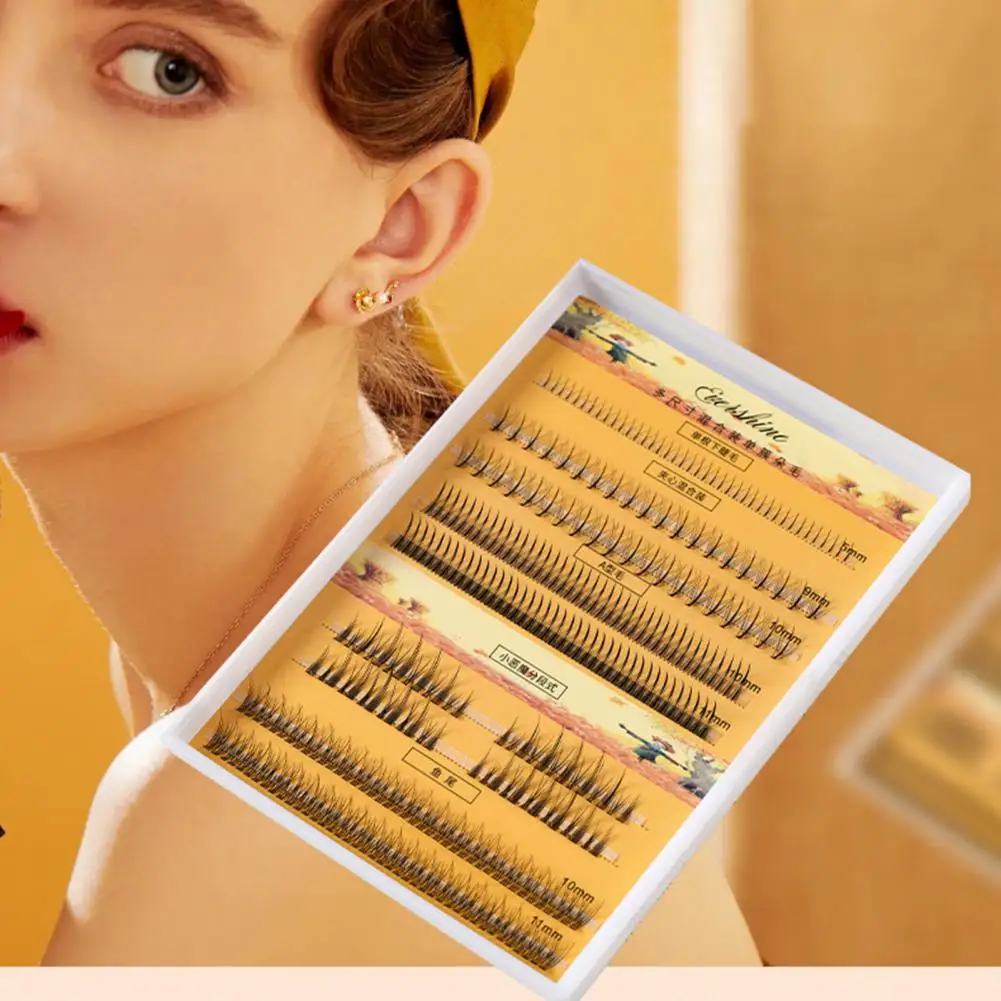 

1 Box Extensions Eyelash 3D Effect Realistic Simulated Perfect Fitting Mini Upper Lower Faux Eyelashes for Dressing Room