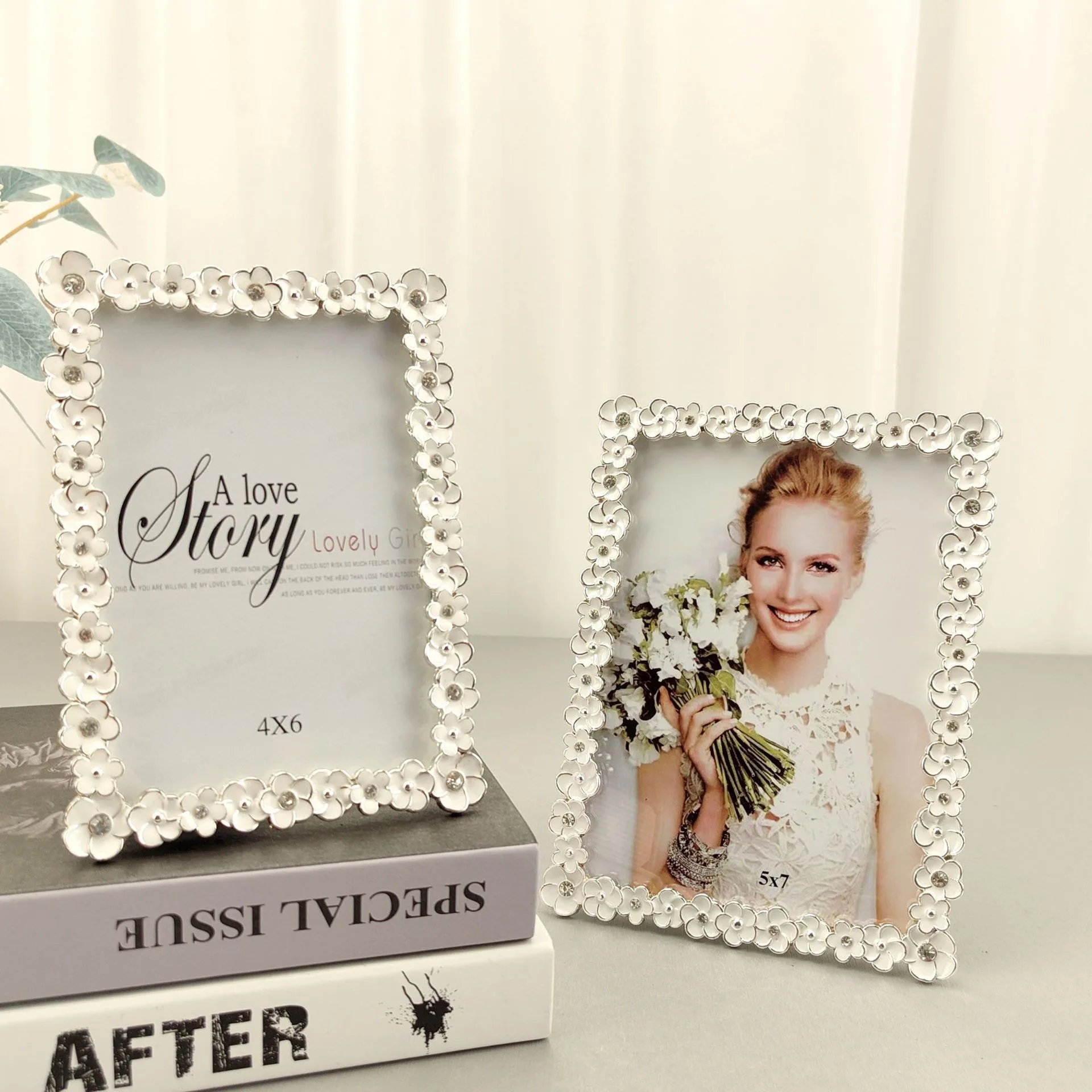 Европейская мода простая металлическая рамка для фотографий Свадебная